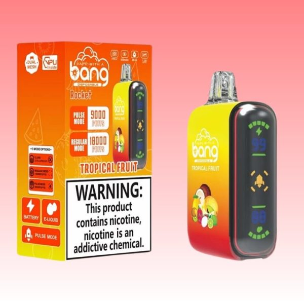 Best Bang 18000 Puffs Rechargeable Disposable Vape With Side Screen 8 jpg - Bang King Vape Bang Rocket 18000 Puffs - Bang King Nederland