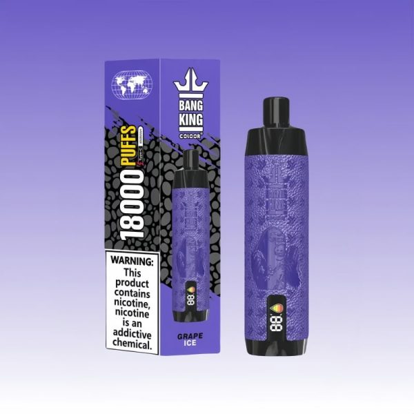 Best Bang King 18000 Puffs Digital DTL Nic Salt Vapes Disposable 6 jpg - Bang King Vape Bang King Leather 18K Puffs - Bang King Nederland
