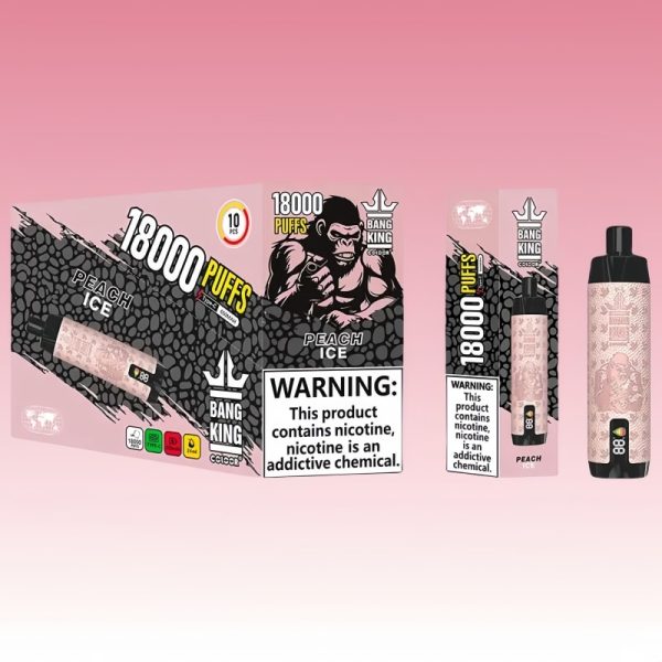 Best Bang King 18000 Puffs Digital DTL Nic Salt Vapes Disposable 7 jpg - Bang King Vape Bang King Leather 18K Puffs - Bang King Nederland
