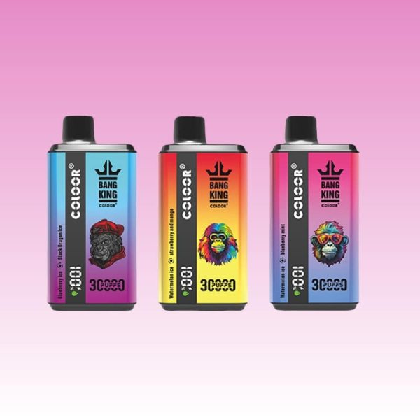 Portable Bang King Dual Flavors 30000 Puffs Disposable Vape with Screen on Front 2 jpg - Bang King Vape Bang King 30K Puffs | Dual Flavors - Bang King Nederland