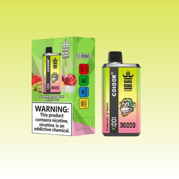 Portable Bang King Dual Flavors 30000 Puffs Disposable Vape with Screen on Front 3 jpg - Bang King Vape Bang King 30K Puffs | Dual Flavors - Bang King Nederland
