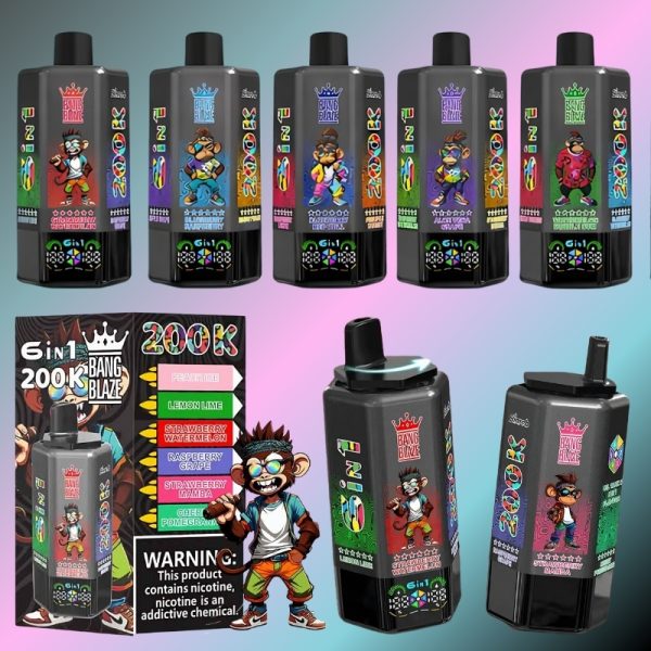 Import placeholder for Bang-BZ200K - Bang King Nederland Bang Blaze 6in1 200k Puffs - Bang King Nederland